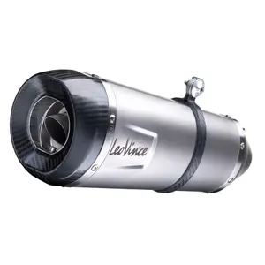 Stainless steel motorcycle pot (carbon cup) without catalytic converter Leovince Lv One Evo Honda 600 Cb F Hornet 2007 image-0