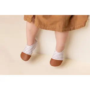Children's slippers Les Pas Petits Vichy image-2