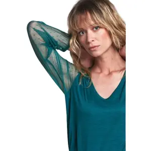 T-shirt manches plumetis femme Les Petites Bombes Cassia image-3