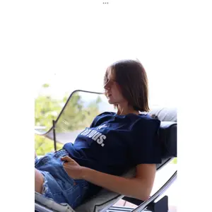Organic cotton T-shirt Les Petits Basics Je m'en fou image-4