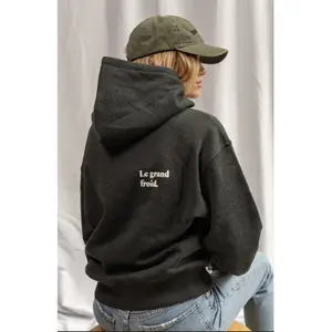 ccs007lpb-sweatshirt-a-capuche-comfortable-les-petits-basics-dark-heather-grey