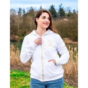 gilzipjof-felpa-con-cappuccio-da-donna-les-poulettes-fitness-family-bianco-e-dorato