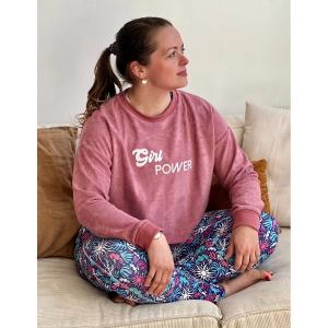 sweatepo-felpa-da-donna-les-poulettes-fitness-eponge-girl-power-palissandro