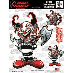Aufkleber Lethal Threat Killer Clown Set LT88703