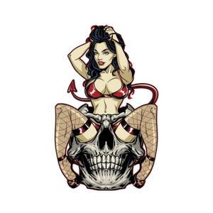 Adesivi per moto Lethal Threat Pin Up Diable