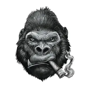 Motorcycle stickers Lethal Threat Mini Vilain Gorille Cigare