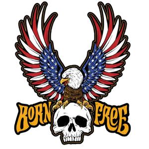 183019-autocollants-lethal-threat-born-free-eagle-multicolore-60x80-mm