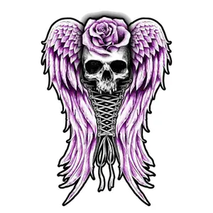 Autocollants Lethal Threat Corset Skull