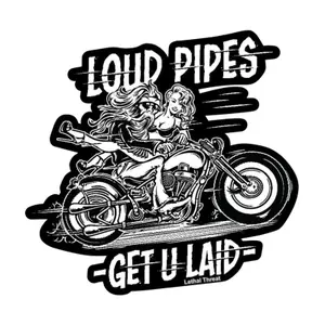 Αυτοκόλλητα μοτοσικλέτας Lethal Threat Mini Loud Pipes image-0