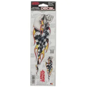 Autocollants Lethal Threat Checkered Skull LT00420