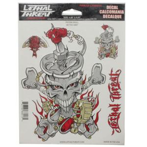 Autocolantes para motas Lethal Threat Piston Skull