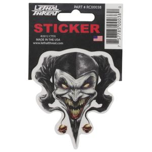 25493-motorcycle-stickers-lethal-threat-mini-vilain-clown-grey-60x80-mm