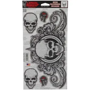 Adesivi per moto Lethal Threat Skull Swirl