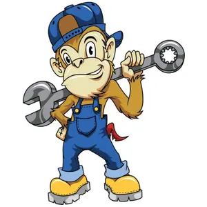 Motorfiets stickers Lethal Threat Mini Vilain Singe