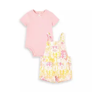 Baby girl overalls Levi's Shortall image-0