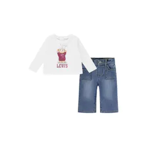 Baby girl t-shirt and trousers set Levi's image-0