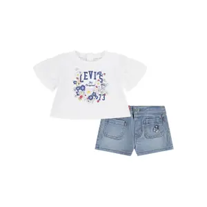 Baby girl t-shirt and shorts set Levi's 1EM144 image-0