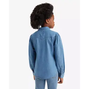 Baby girls' long sleeve shirt Levi's Full Western Denim image-0