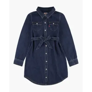 Girl's long sleeve shirt dress Levi's Western image-0