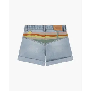 Embroidered shorts for girls Levi's Mini Mom image-1
