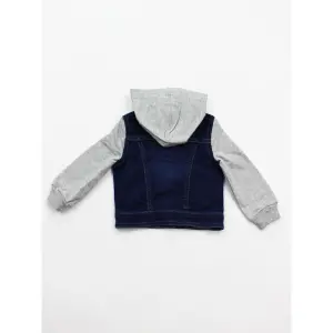Baby boy denim hooded jacket Levi's All-In-One image-1
