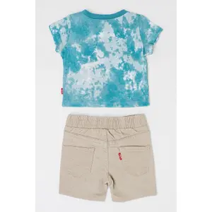 Baby boy tie dye outfit Levi's Logo image-1