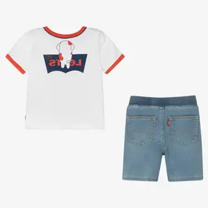 Baby boy set Levi's Pup Batwing Ringer image-1