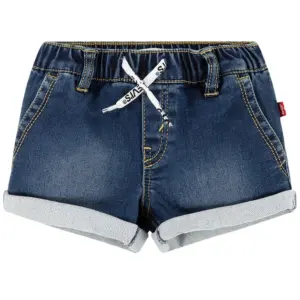 Baby girl jean shorts Levi's Dobby Pull On image-0