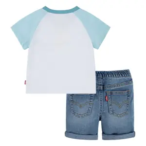 Baby boy t-shirt and shorts set Levi's Surfing Bear image-1