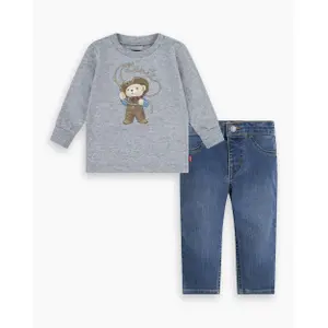 Baby t-shirt and trousers set Levi's Cowboy image-0