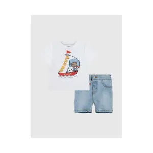 Baby t-shirt and shorts set Levi's 3D Sailing Denim image-0
