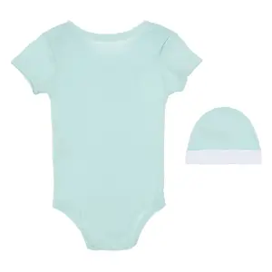 Baby boy bodysuit, bonnet and booties set Levi's Onesie (x3) image-1