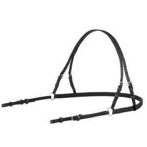 Paardendressuurharnas met nylon en leren borststuk Lexhis Berlin image-2