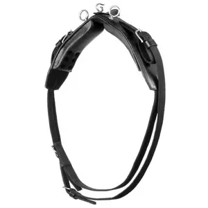 Paardendressuurharnas met nylon en leren borststuk Lexhis Berlin image-4