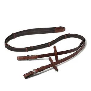 Rope Reins for Horse Rubber Canvas Lexhis image-0