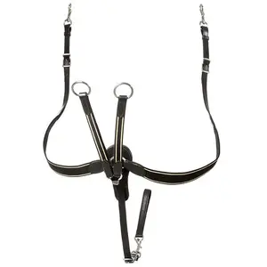 Elastic Crossed Horse Hunting Collar with Attachment Straps Lexhis image-0