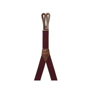 Elastic Solid Coloured Button Suspenders Lexhis image-0