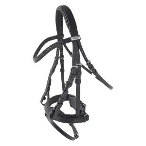 English Riding Bridle with Rubber Web Reins Lexhis Bruna image-0