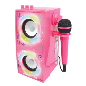 Tragbare Bluetooth-Lautsprecher mit Mikrofon und Lichteffekten Lexibook Barbie image-2