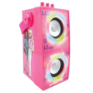 Tragbare Bluetooth-Lautsprecher mit Mikrofon und Lichteffekten Lexibook Barbie image-1