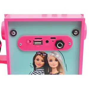 Tragbare Bluetooth-Lautsprecher mit Mikrofon und Lichteffekten Lexibook Barbie image-4