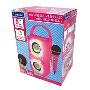 Tragbare Bluetooth-Lautsprecher mit Mikrofon und Lichteffekten Lexibook Barbie image-3
