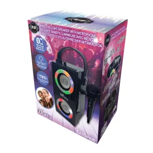 Portable speaker with microphone and Bluetooth lighting effects Lexibook image-3
