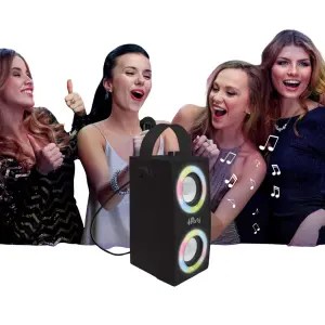 Portable speaker with microphone and Bluetooth lighting effects Lexibook image-2