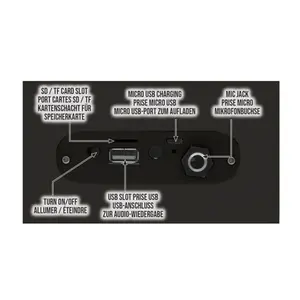 Tragbarer bluetooth®-Lautsprecher harry potter + Lichter und Mikrofon Lexibook image-3