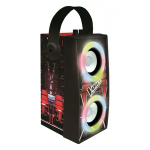 Altifalante portátil bluetooth® moderno + microfone e efeitos de iluminação Lexibook The Voice image-2