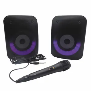 Powerful Bluetooth stereo speakers Lexibook iParty® (x2) image-0