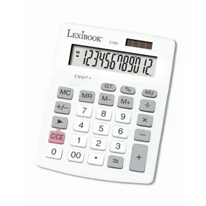 12-digit desktop calculator with dual power supply Lexibook image-0