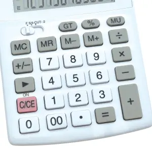 12-digit desktop calculator with dual power supply Lexibook image-1