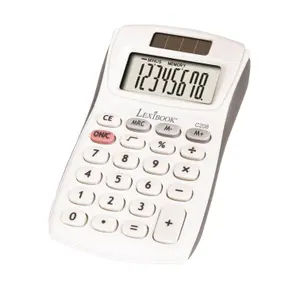Calculatrice de poche 8 chiffres avec finition Lexibook Rubber image-1